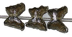 Glaskraal vlinder 12mm transp rookzwart 25st