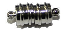 Magneetsluiting 8x18mm verzilv. p.st.