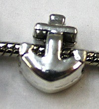 Metalen kraal 13mm gat 5mm anker