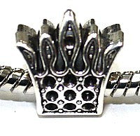 Metalen kraal gat 5mm kroon