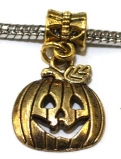 Metalen kraal gat 5mm goudkl. hang met haloween