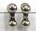 Metallook tribead 1.5x10mm zilverkl. 5st