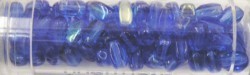 Gutermann rijstkralen 6mm saffier AB ca 85st.