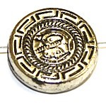 Metallookkr. 22x5mm rond bewerkt 3st