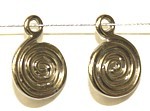 Metallook hanger 18mm spiraal zilverkl. 5st.