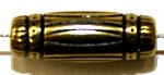 Metallookkr. 18x6mm ton oudgoud 10st.