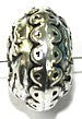 Metallookkr. 18x11mm oud zilverkl. bewerkt 3st.