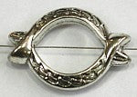 Metallook ring ovaal 19x27mm zilverkl. 2st.