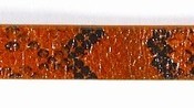 Pu leer10x2mm plat oranje snake print 20cm.