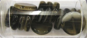 Guterman muntkraal 15mm bruin/wit ca.14st