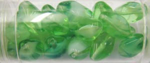Guterman lantaarnkraal 14mm groen/wit ca20st