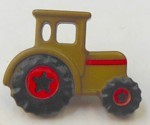 knoop tractor legergroen per stuk