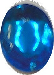 kunststof plaksteen 22x16mm aqua p.stuk