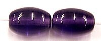 Gutermann glaskr. olijf 15x10mm amethyst 14st.