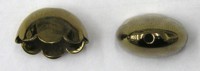 Eindkap 14mm ovaal bronskleurig 2