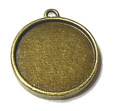Kastje voor ronde camee 20mm