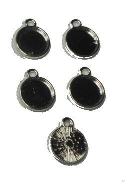 Kastje voor ronde camee 10mm 5st.