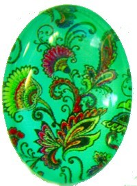 Camee ovaal 18x25mm Paisley