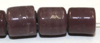 Glaskraal ton ca.10mm gat 3mm mauve 25st.