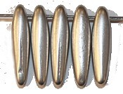 Druppelkraal 4x16mm metallic zilver 25st.