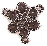Tussenstuk 10mm koffiekleurig voor 2+4mm simili