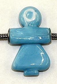 Pandorastyle hanger 37mm blauw meisje