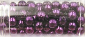 Gutermann glaskralen 6mm paars ca.100st.