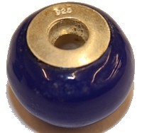 Pandorastyle 18mm blauw 925 zilverkern