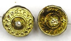 Kraal rond 16mm goud p.st:
