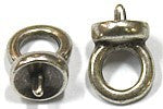 Stiftoog 10 mm oudzilverkl. 5 stuks
