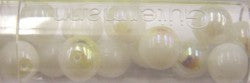 Regeboogparel 8mm witAB ca14st