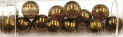 Gutermann regenboogparels 8mm brons 14st.