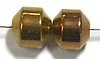 Hematiet 6-hoek 6x6mm goud gecoat 13st