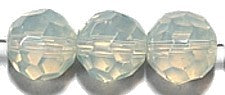 Opaline facetkraal 10mm streng 34stuks