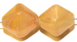 Glaskr.12x10mm beige gemelleerd 10 stuks
