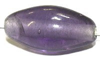 Glaskraal ovaal 22x8,2mm mat paars 10st.