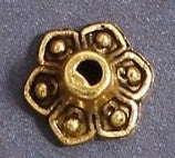 Kralenkapje 8mm oudgoudkl. 10st