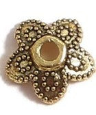 Kralenkapje 7mm oudgoudkl. 10st