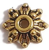 Kralenkapje 8,5mm oudgoudkl. 10st