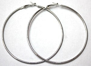 Oorringen creolen 8cm zilverkl. p.p