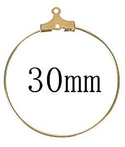 Oorhanger creool 30mm goudkl. p.p