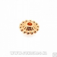 Spacer 4.5x11mm rosegoud 5 stuks