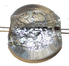 Glaskraal ca 26mm zilver p.st