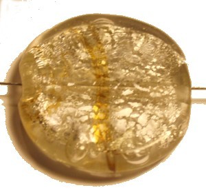 Glaskraal schijf ca35m transp/zilver p.st