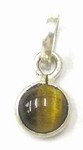 Hanger 11mm zilver met tijgeroog