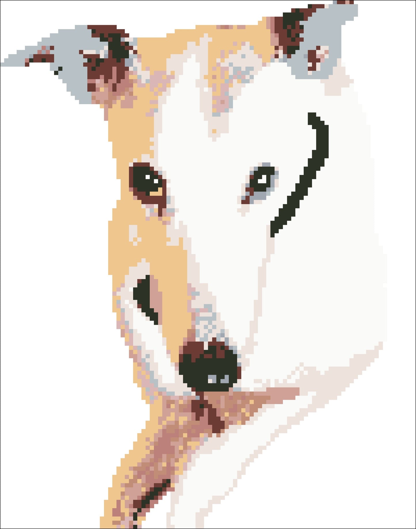 Borduurpakket Greyhound Troy 28x22cm