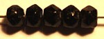 Vintage facetkraal 3mm zwart 50 stuks