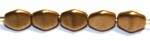 Glaskraal 3x5mm beukenoot goudkl100st.