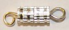 Draaisluiting 4x14mm zilverkl. 2st