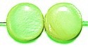 Schelpkraal rond 11mm licht groen 10 stuks